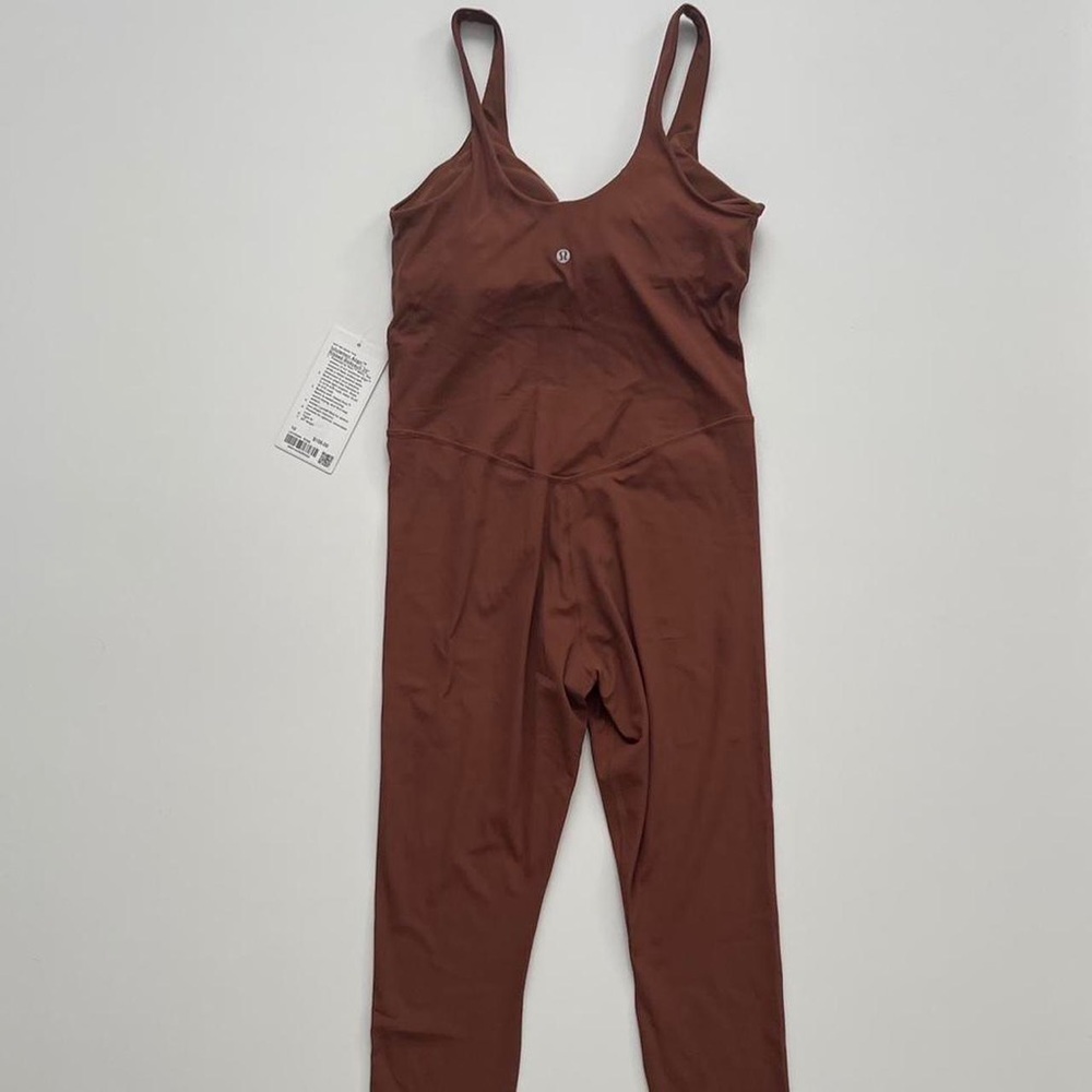 NWT Lululemon align ribbed bodysuit 25” in roasted brown size 10 - Picture 4 of 8